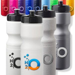 28 oz. Push Cap Plastic Water Bottles