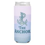 Custom Boho Coastline Neoprene Slim Can Cooler-Full Color