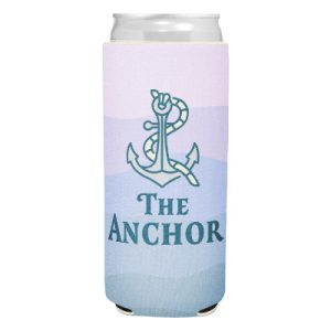 Custom Boho Coastline Neoprene Slim Can Cooler-Full Color