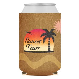 Custom Boho Suns Neoprene Can Cooler-Full Color
