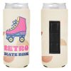 Custom Logo Boho Abstract Magnetic Neoprene Slim Can Cooler-Full Color