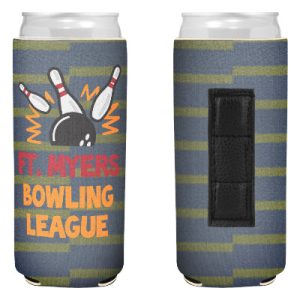 Custom Logo Boho Patterns Magnetic Neoprene Slim Can Cooler-Full Color