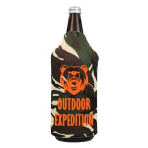 Custom Printed 40 oz. Camo Bottle Sleeves with Designed Logo