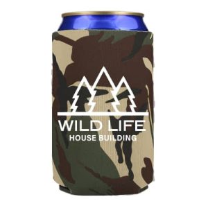 Custom Printed Camo 25.4 oz. Oil Can Coolers with Personalized Logo