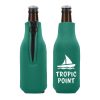 Custom Printed Can Coolers | Foam Zipper Bottle Cooler-Closeout Colors