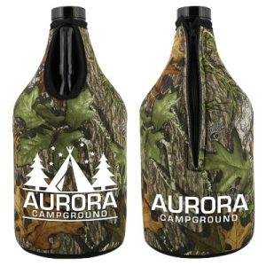 Custom Printed Mossy Oak Licensed Obsession Growler Cover
