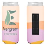 Customizable Boho Coastline Magnetic Neoprene Slim Can Cooler-Full Color