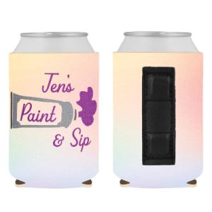 Customizable Rainbow Magnetic Neoprene Can Cooler-Full Color