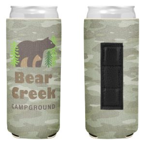 Customized Camo Magnetic Neoprene Slim Can Cooler-Full Color