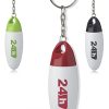Dallas Plastic Pill Bottle Keychains