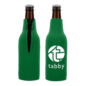 Neoprene Zippered Bottle Koozies with Custom Logo