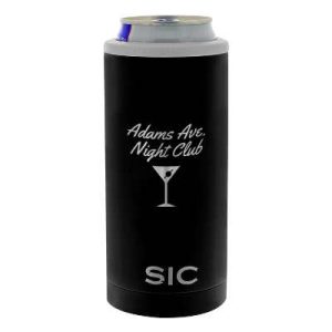 Printed 12 oz. Sic® Slim Can Cooler-Engraved