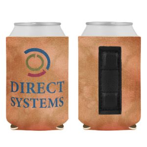 Promotional Patterned Magnetic Neoprene Can Cooler-Full Color