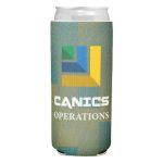 Promotional Patterned Neoprene Slim Can Cooler-Full Color