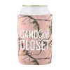 Promotional RealTree® Licensed Pink Camo Can Cooler with Custom Imprint