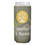Promotional Simple Lines Neoprene Slim Can Cooler-Full Color