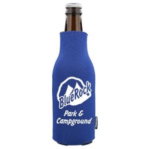 Zip Up Bottle Koozie with Custom Logo