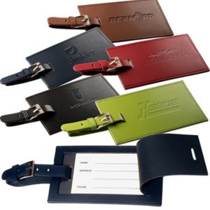 Rectangle Leather Luggage Tags