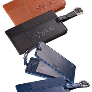 Tuscany™ Duo-Textured Leather Luggage Tags